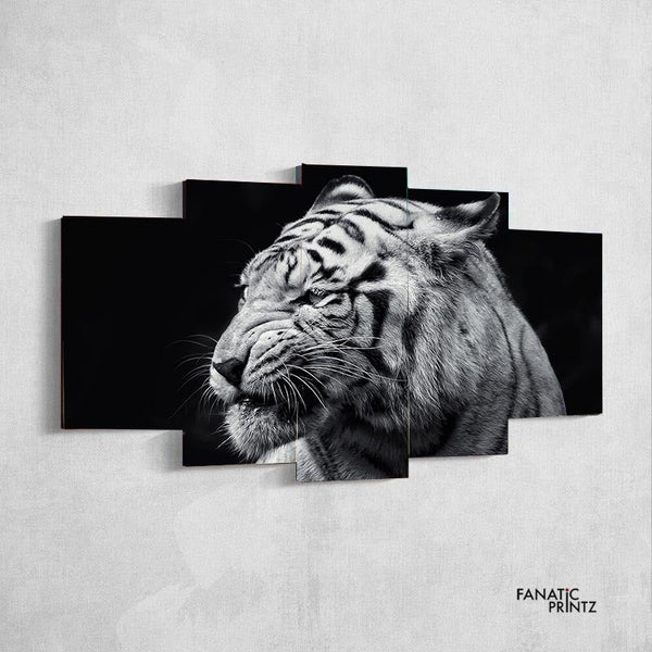 Tiger B&W Canvas Set