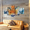Tiger Collage Canvas Set