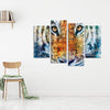 Tiger Collage Canvas Set