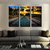 Train Tracks Canvas Set