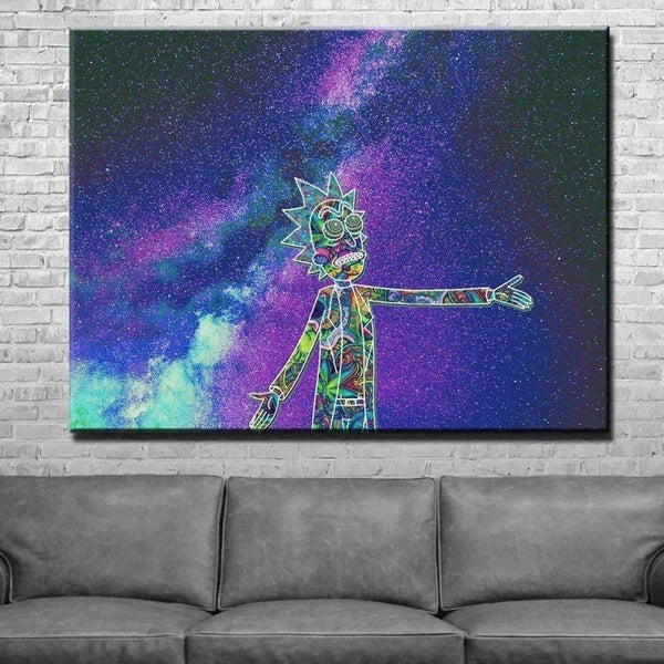 Trippy Rick Canvas Set Line Color