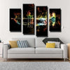 Trumpet Flames Canvas Set