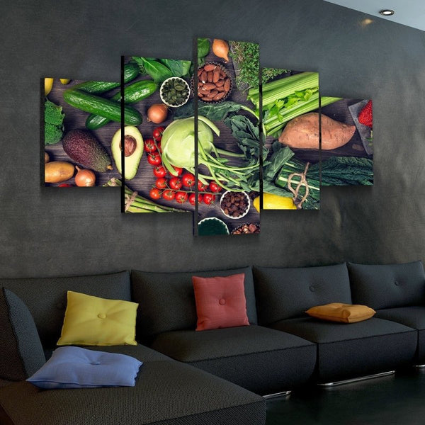 Vegetables Canvas Set