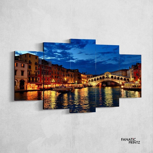 Venice Canal Canvas Set