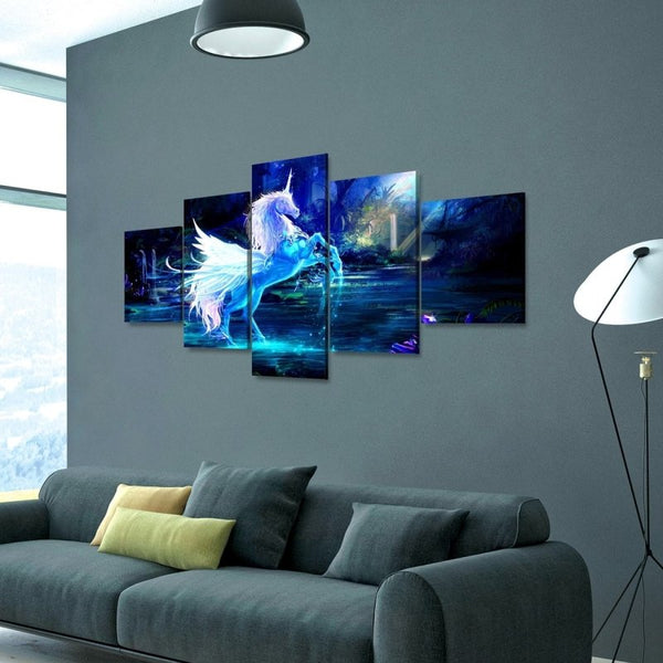 Vibrant Unicorn Canvas Set