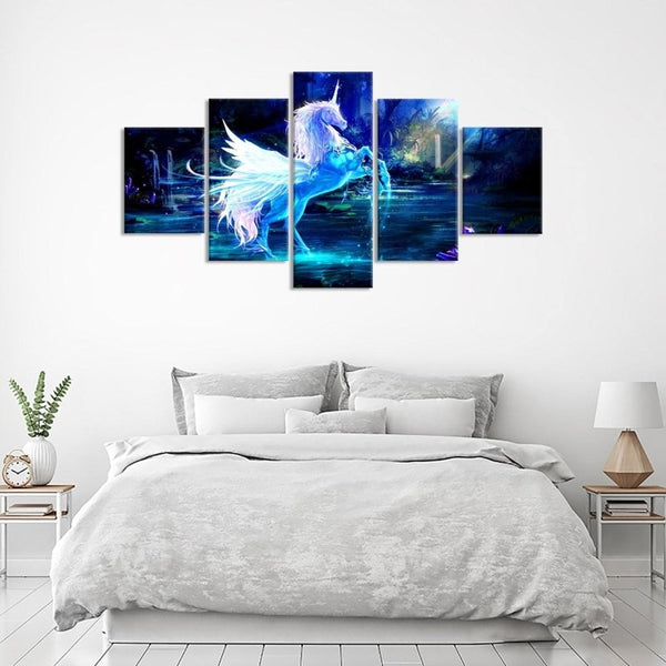 Vibrant Unicorn Canvas Set