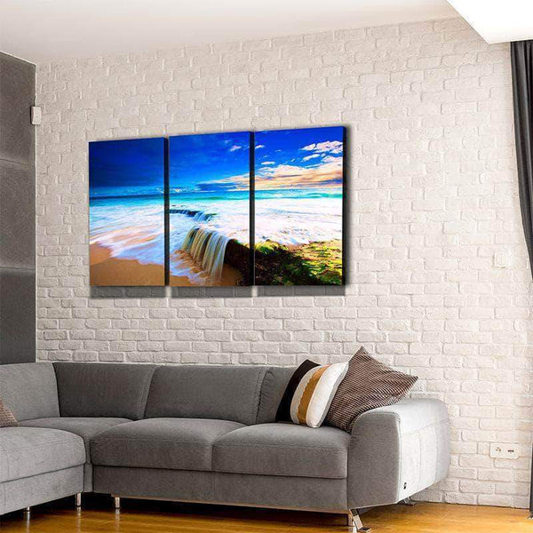 Waterfall Beach Canvas Set
