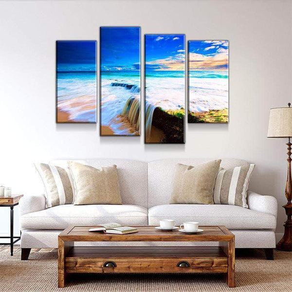 Waterfall Beach Canvas Set