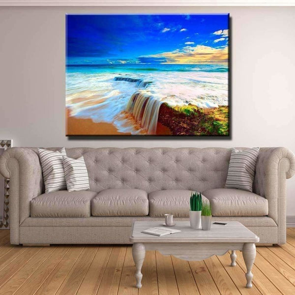 Waterfall Beach Canvas Set