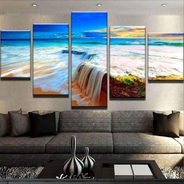 Waterfall Beach Canvas Set