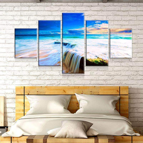 Waterfall Beach Canvas Set