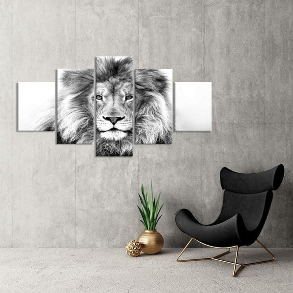 White Lion Canvas Set
