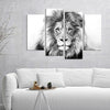 White Lion Canvas Set