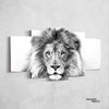 White Lion Canvas Set
