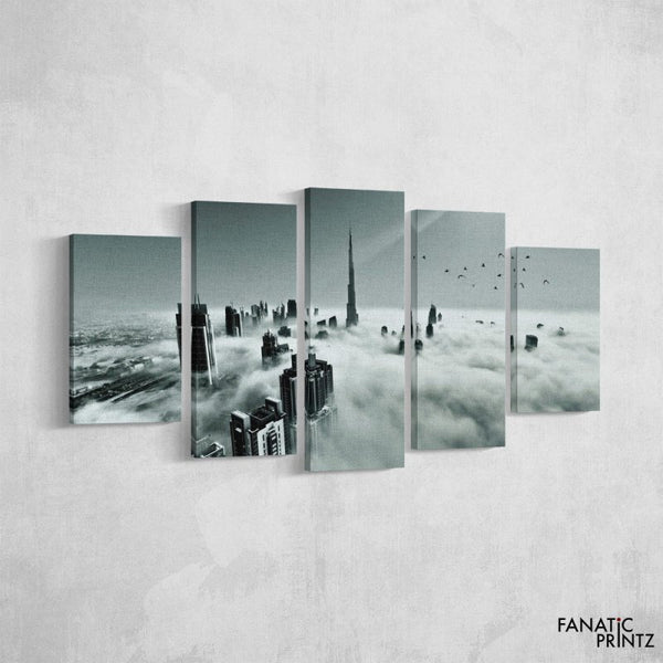 White Skyline City View - FanaticPrintz