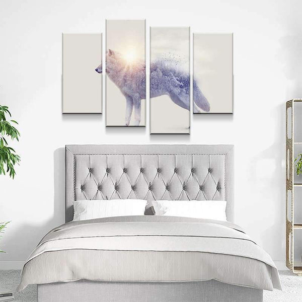 White Wolf Canvas Set