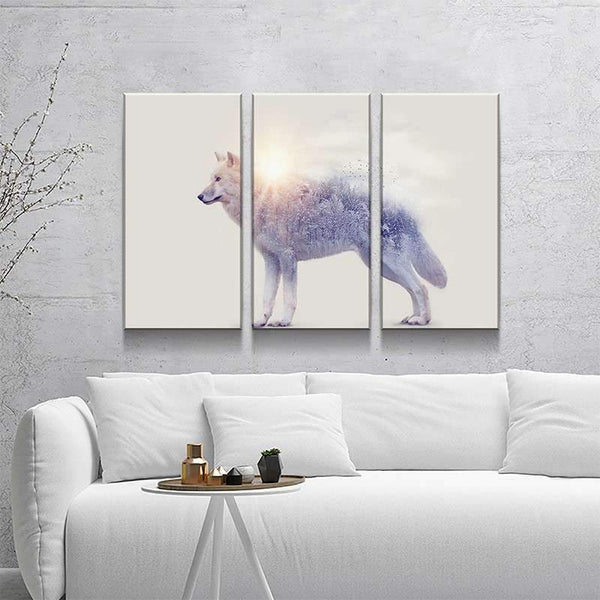 White Wolf Canvas Set