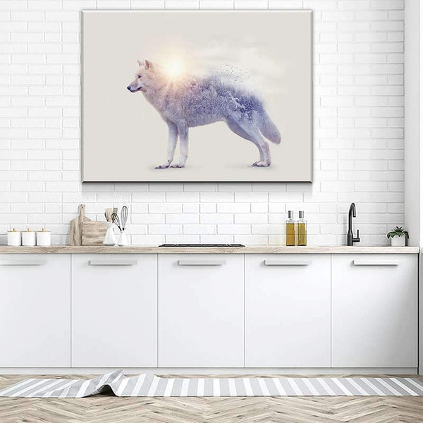White Wolf Canvas Set