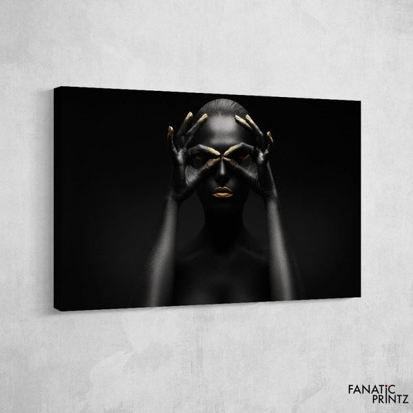 Woman Wall Art Gold Print Canvas Set - FanaticPrintz